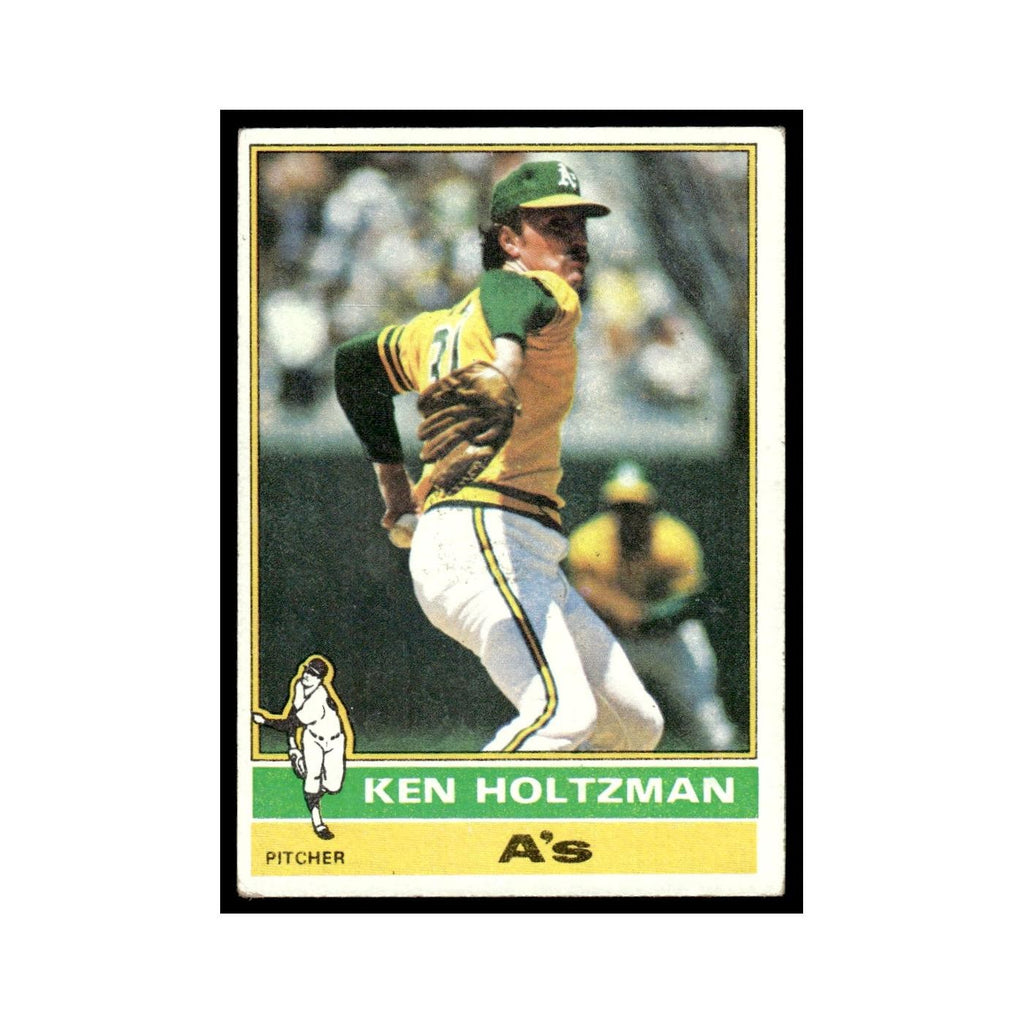 Ken Holtzman 1976 Topps #115 Oakland Athletics Baseball Card EX
