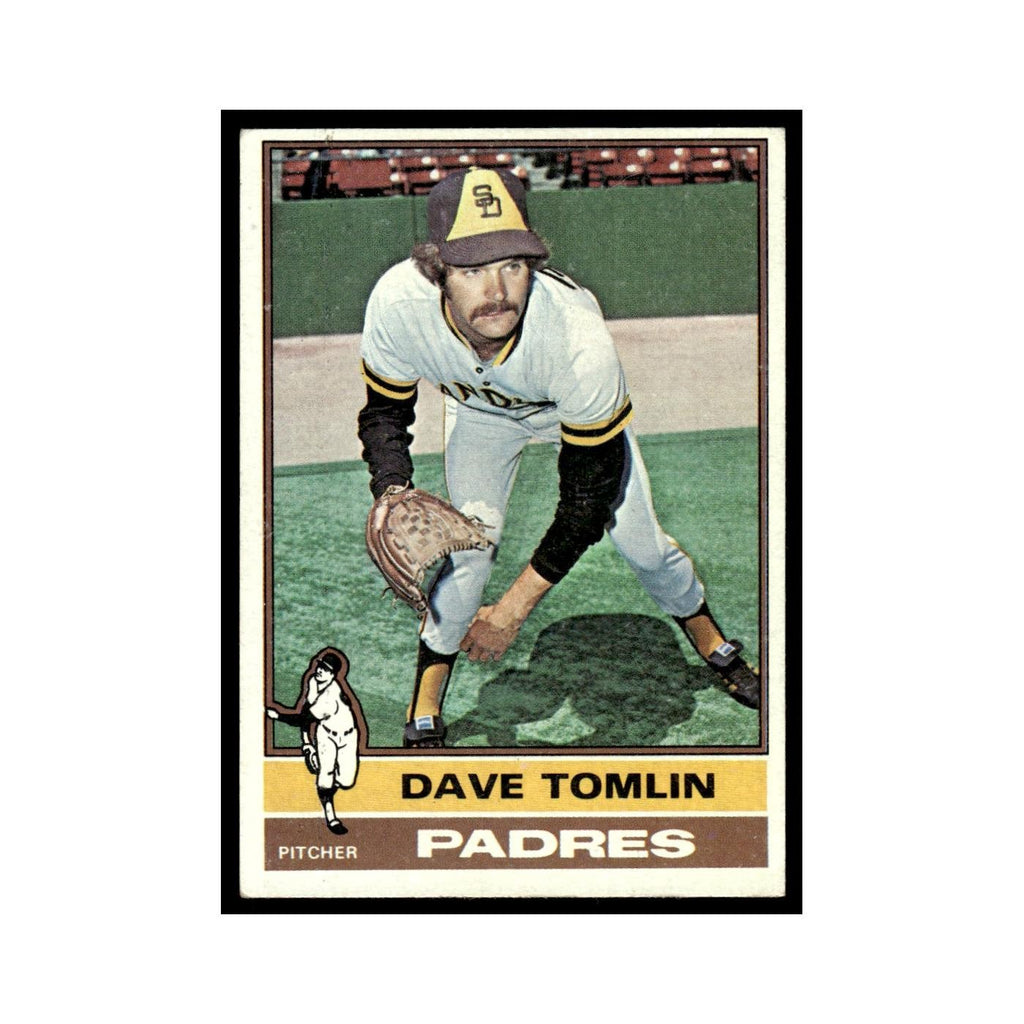 Dave Tomlin 1976 Topps #398 San Diego Padres Baseball Card EX