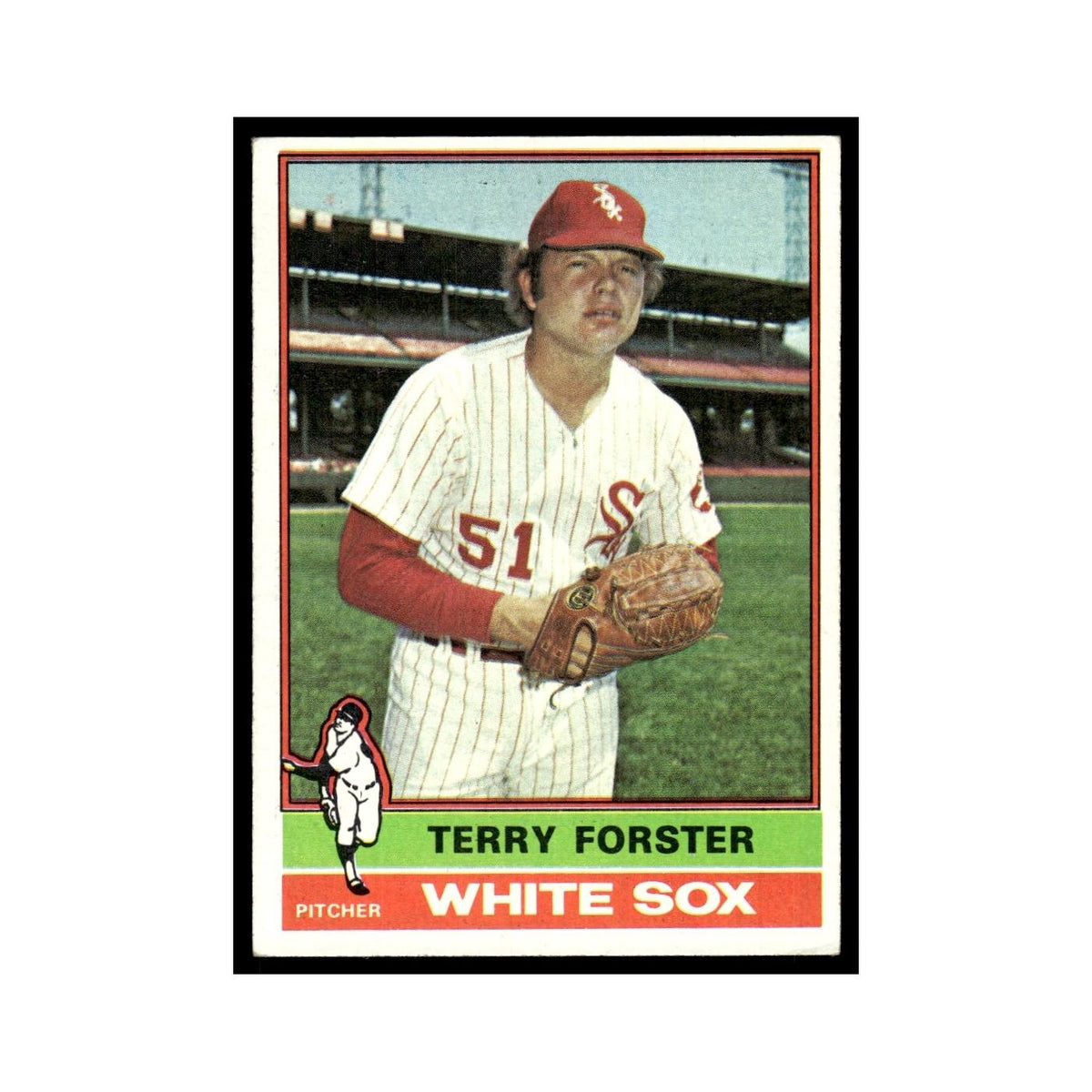 Terry Forster 1976 Topps #437 Chicago White Sox Baseball Card EX