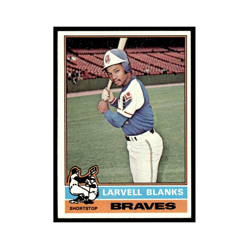 Larvell Blanks 1976 Topps #127 Atlanta Braves Baseball Card EX