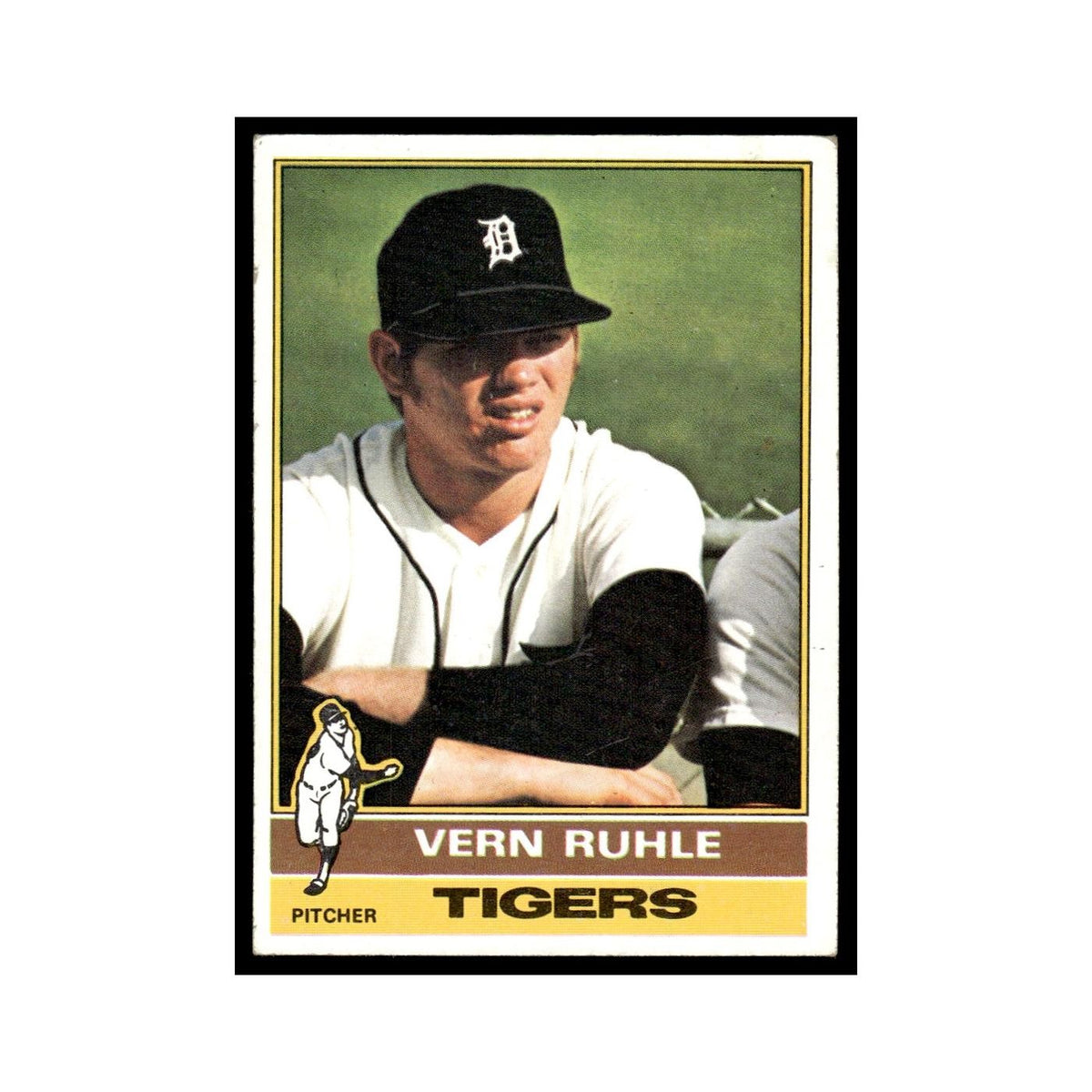 Vern Ruhle 1976 Topps #89 Detroit Tigers Baseball Card EX