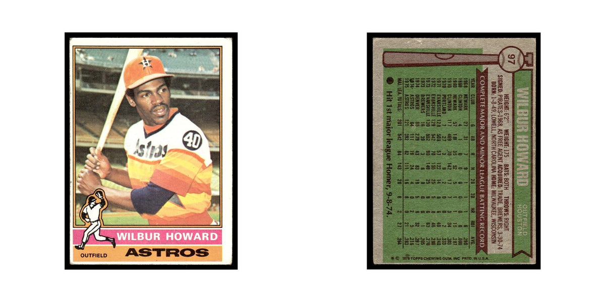 Wilbur Howard 1976 Topps #97 Houston Astros Baseball Card EX