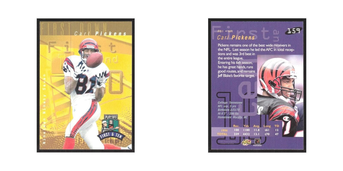 1997 Playoff First & Ten Carl Pickens Bengals #159