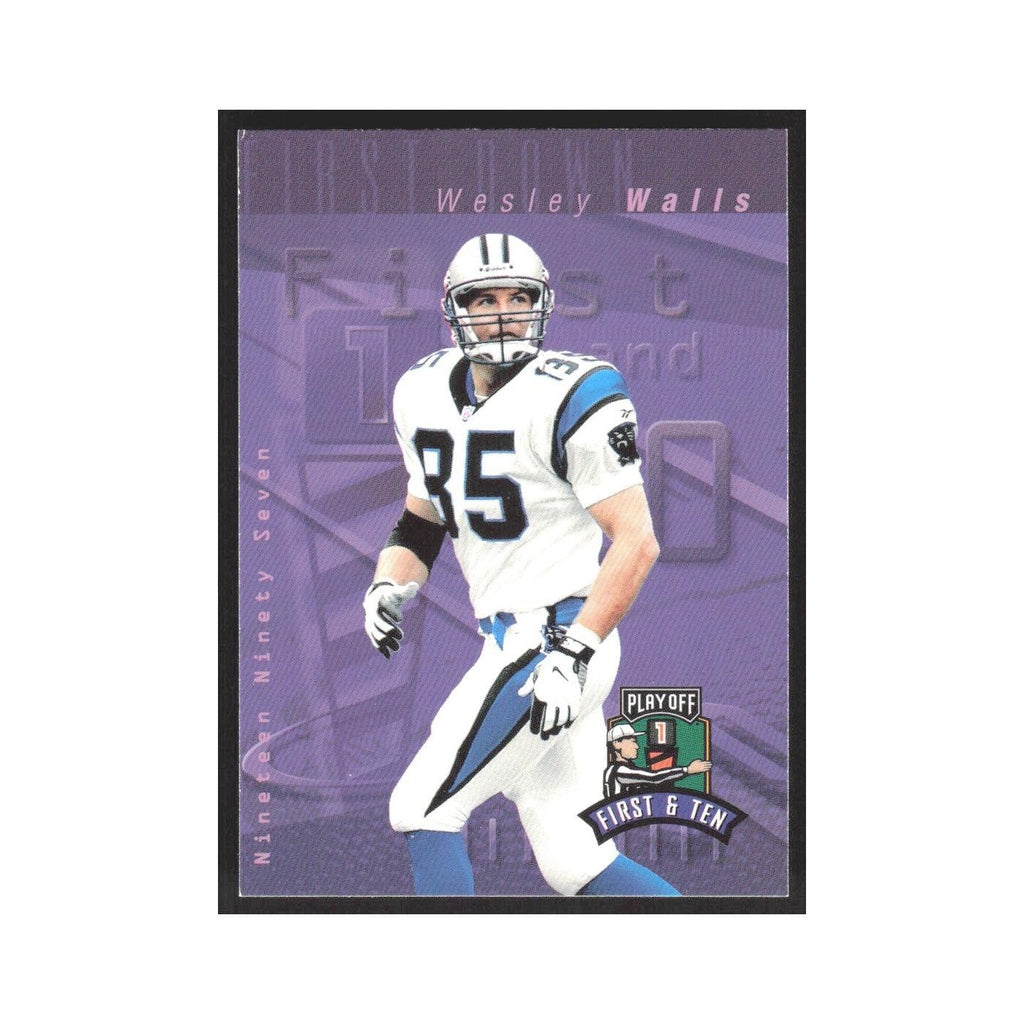 1997 Playoff First & Ten Wesley Walls Panthers #149