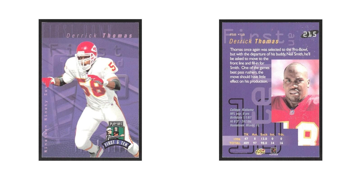 1997 Playoff First & Ten Derrick Thomas Chiefs #215