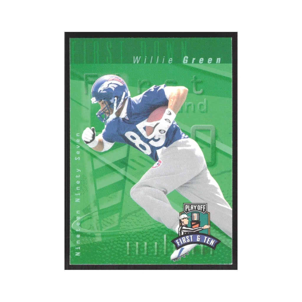 1997 Playoff First & Ten Willie Green Broncos #58
