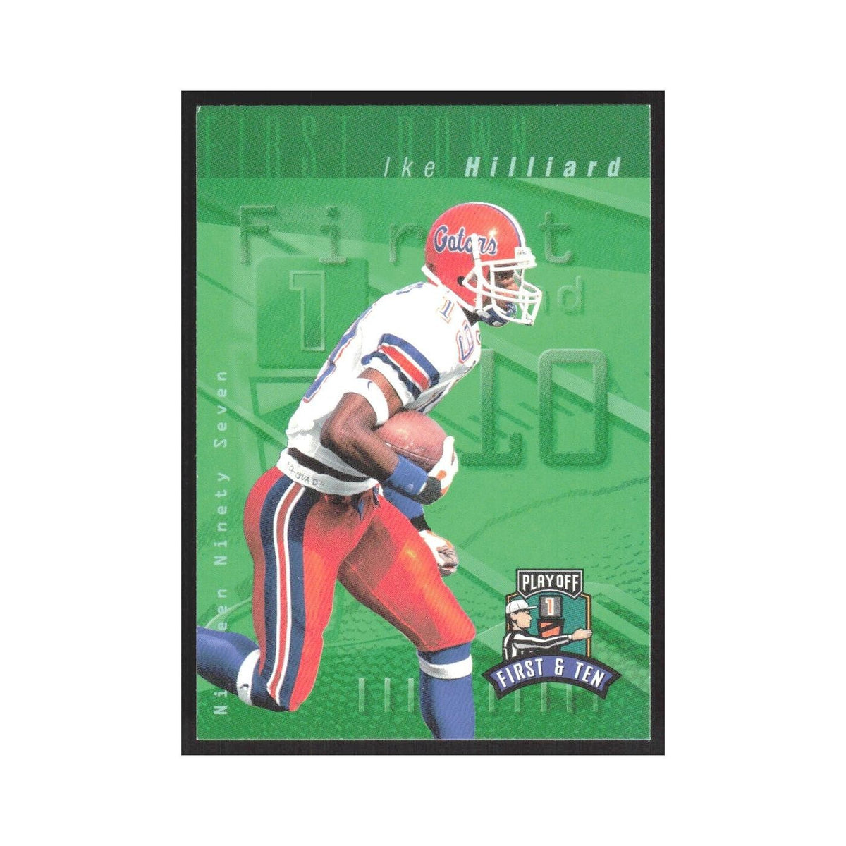 1997 Playoff First & Ten Ike Hilliard RC Giants #118