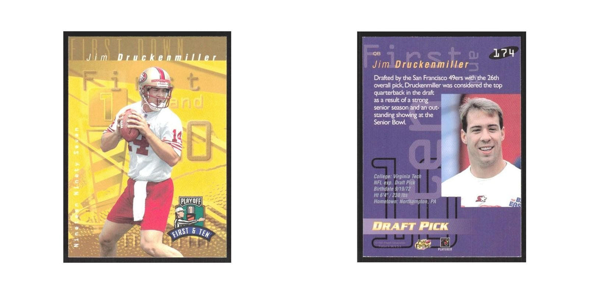 1997 Playoff First and Ten Jim Druckenmiller RC 49ers #174