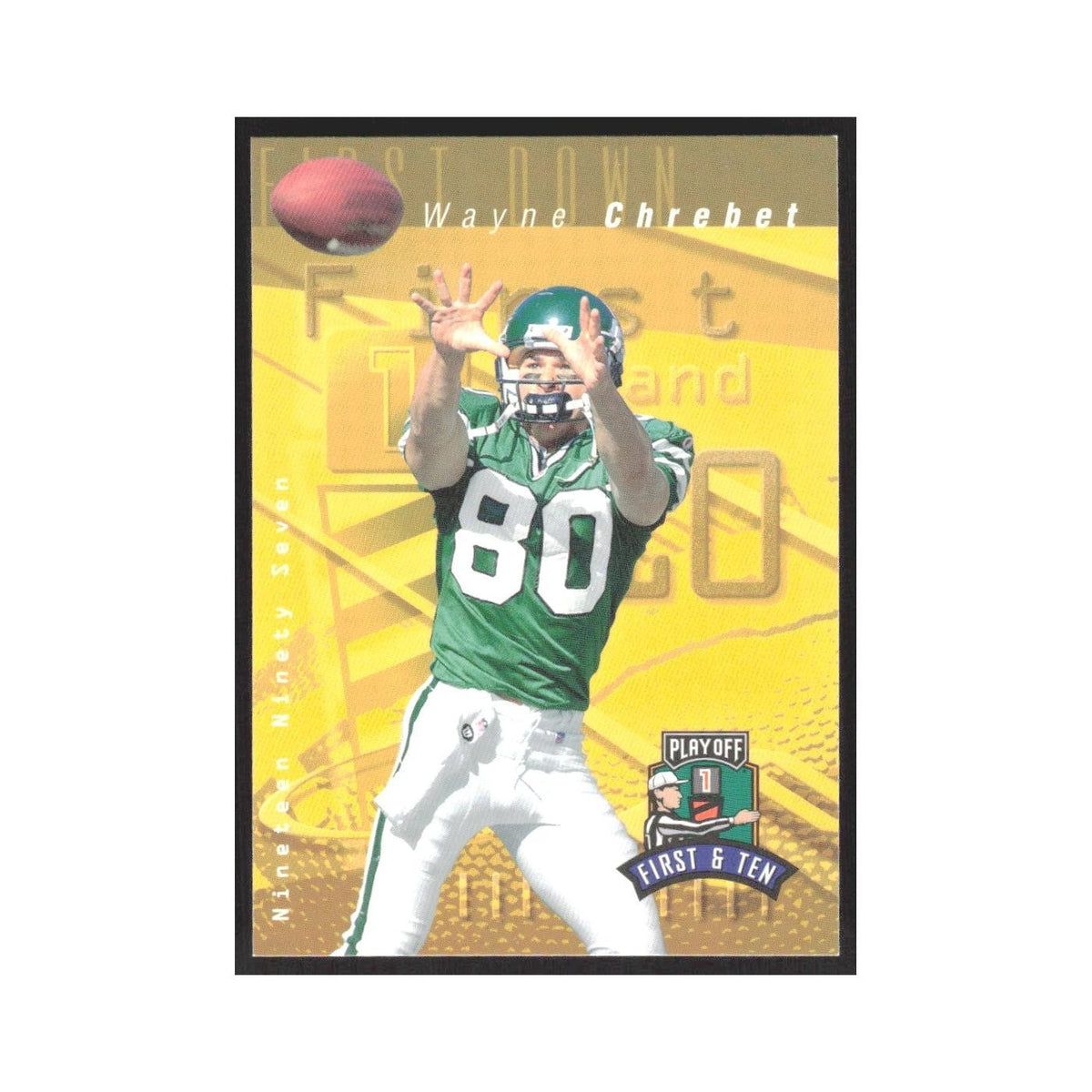 1997 Playoff First & Ten Wayne Chrebet Jets #129