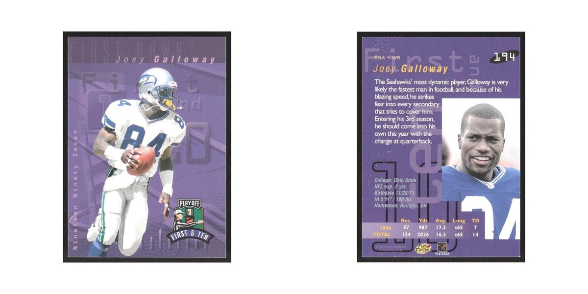 1997 Playoff First & Ten Joey Galloway Seahawks #194