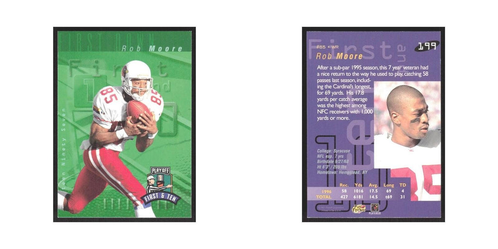 1997 Playoff First & Ten Rob Moore Cardinals #199