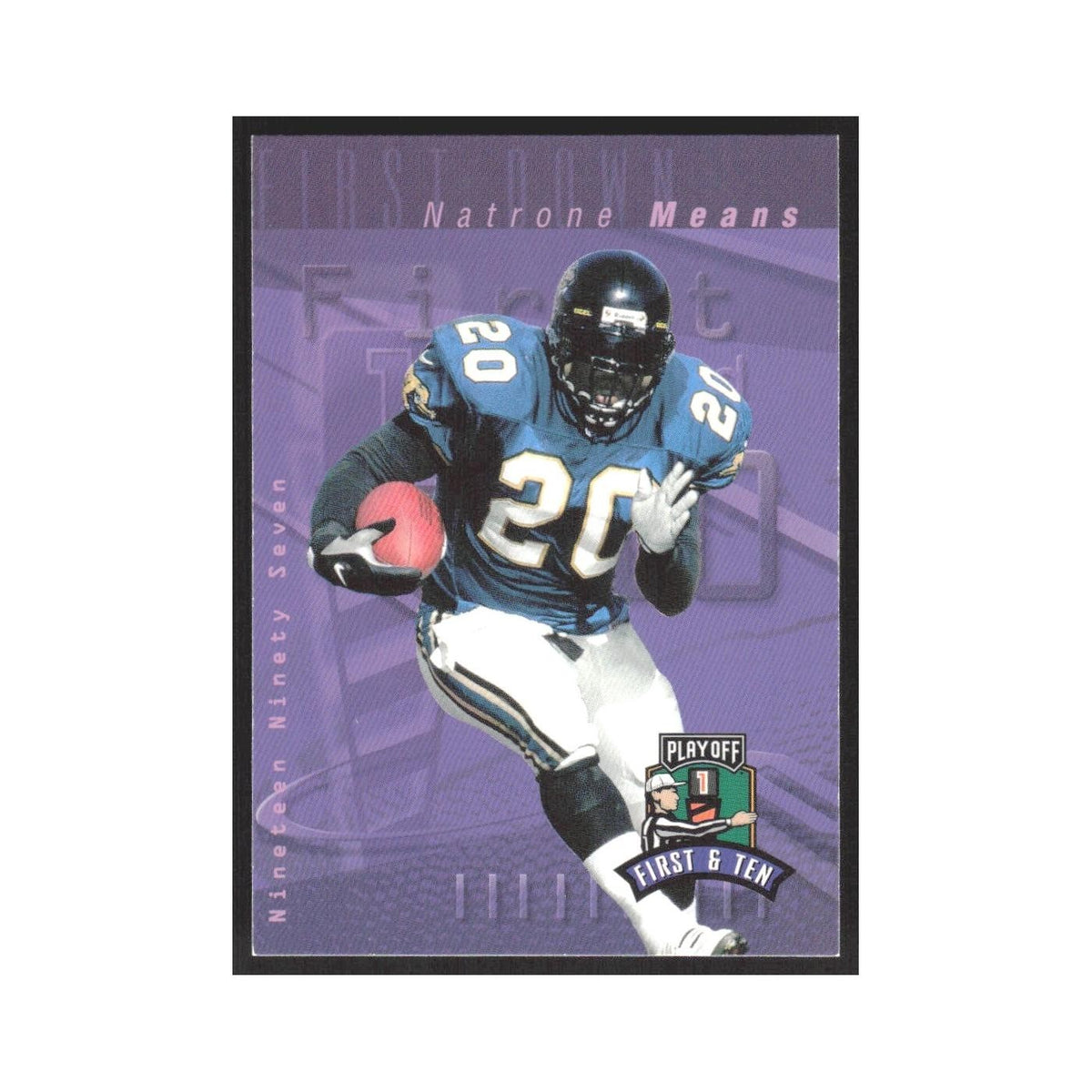 1997 Playoff First & Ten Natrone Means Jaguars #122