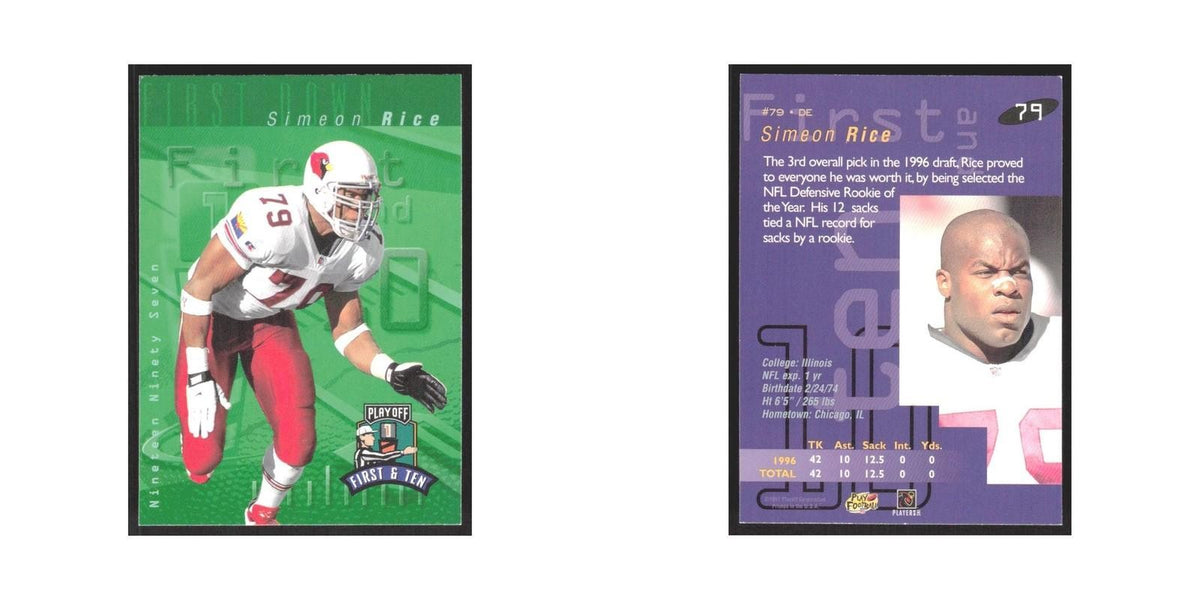 1997 Playoff First & Ten Simeon Rice Cardinals #79