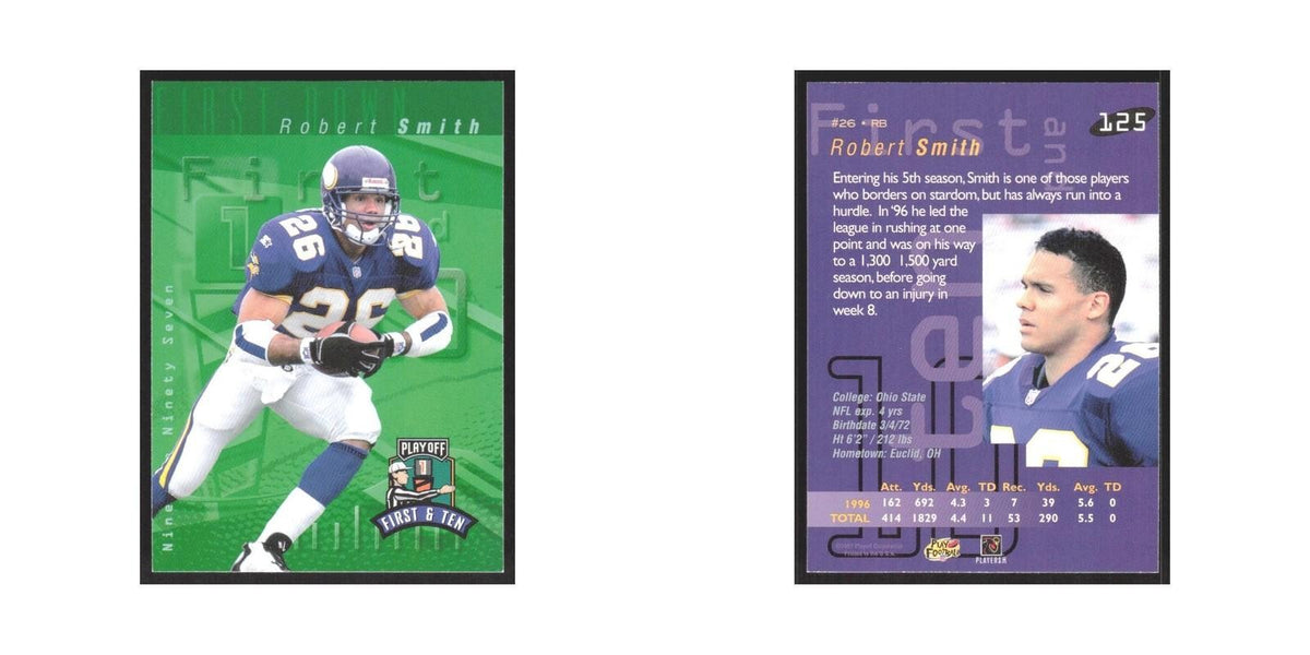 1997 Playoff First & Ten Robert Smith Vikings #125