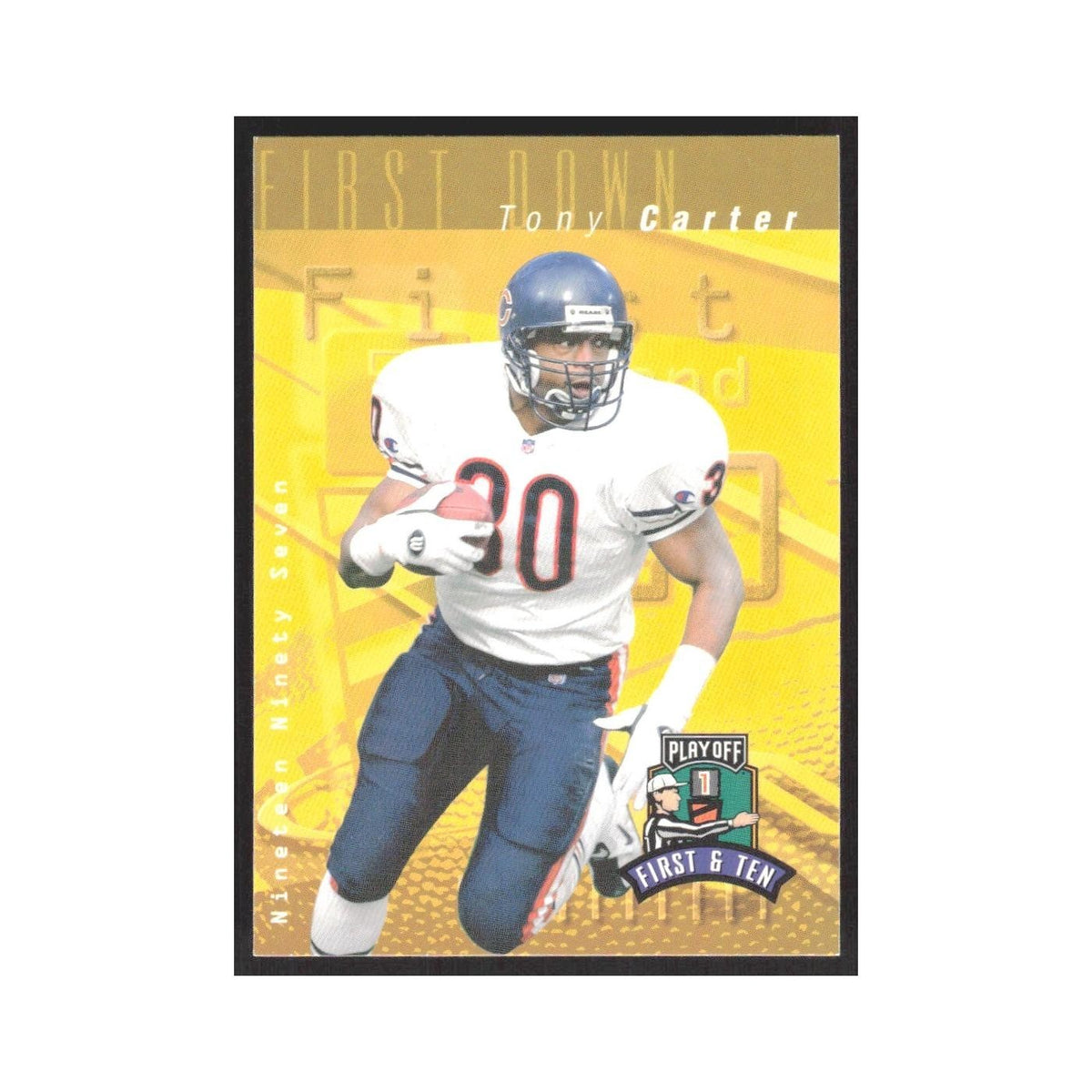 1997 Playoff First & Ten Tony Carter Bears #204