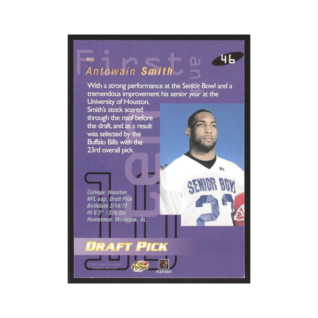 1997 Playoff First & Ten Antowain Smith RC Bills #46