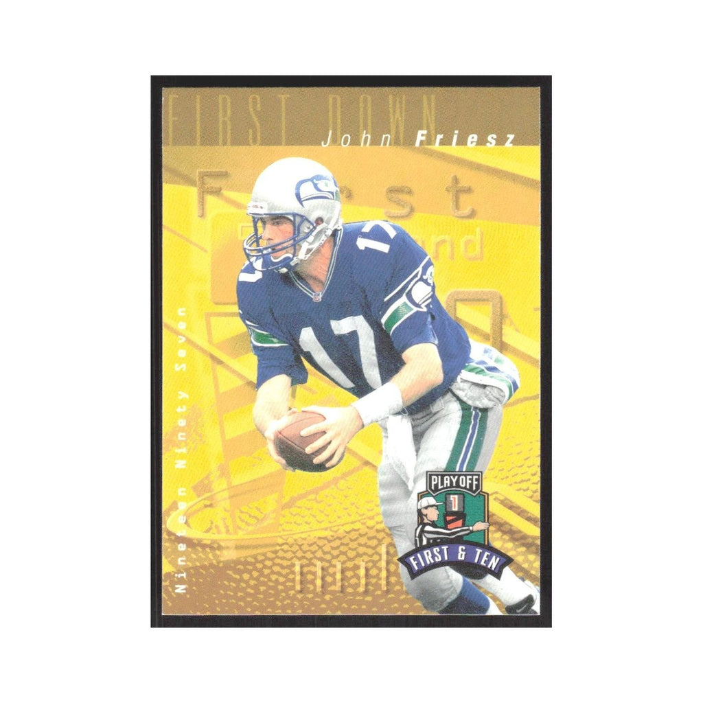 1997 Playoff First & Ten John Friesz Seahawks #45