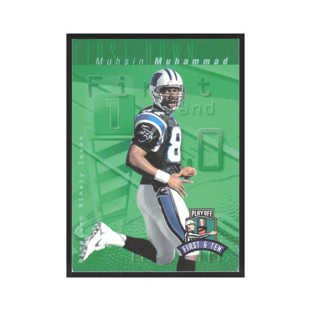 1997 Playoff First & Ten Muhsin Muhammad Panthers #55