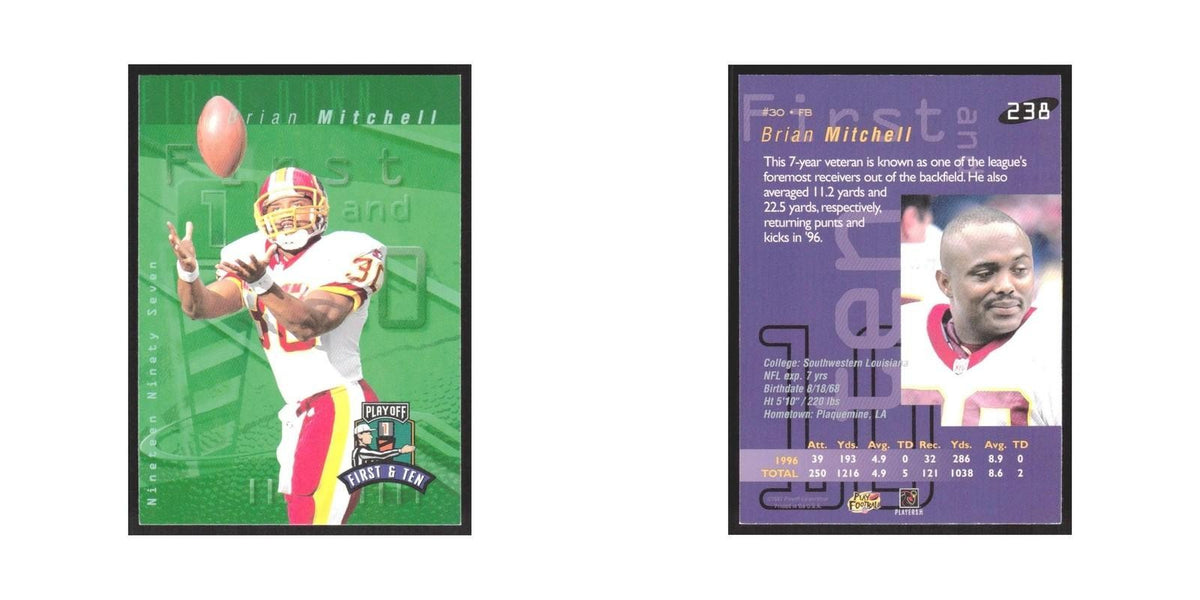 1997 Playoff First & Ten Brian Mitchell Redskins #238