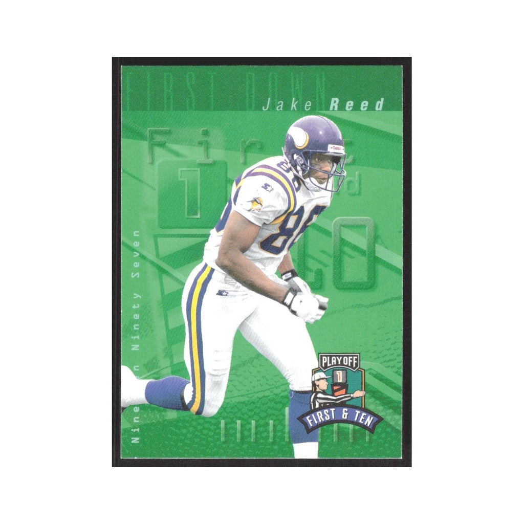 1997 Playoff First & Ten Jake Reed Vikings #19