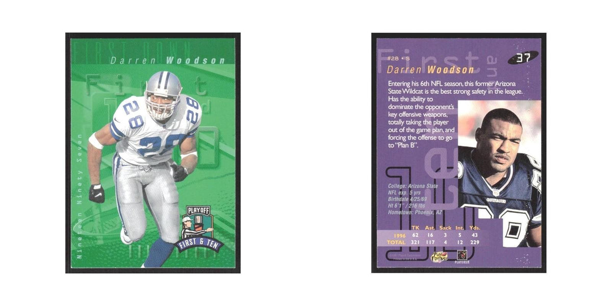 1997 Playoff First & Ten Darren Woodson Cowboys #37