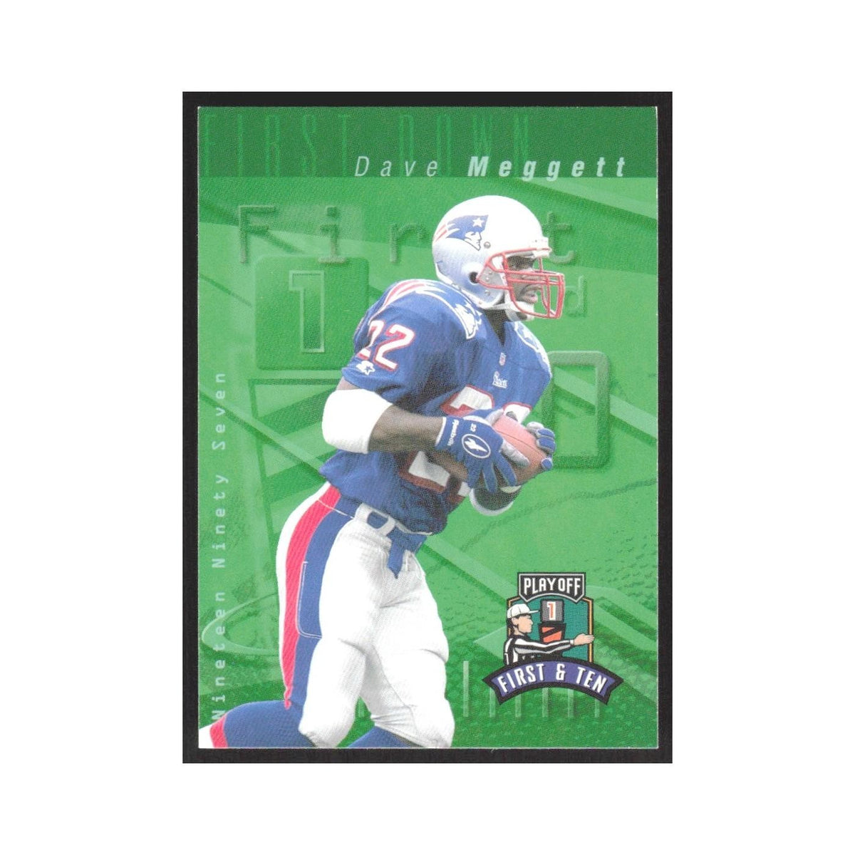 1997 Playoff First & Ten Dave Meggett Patriots #220