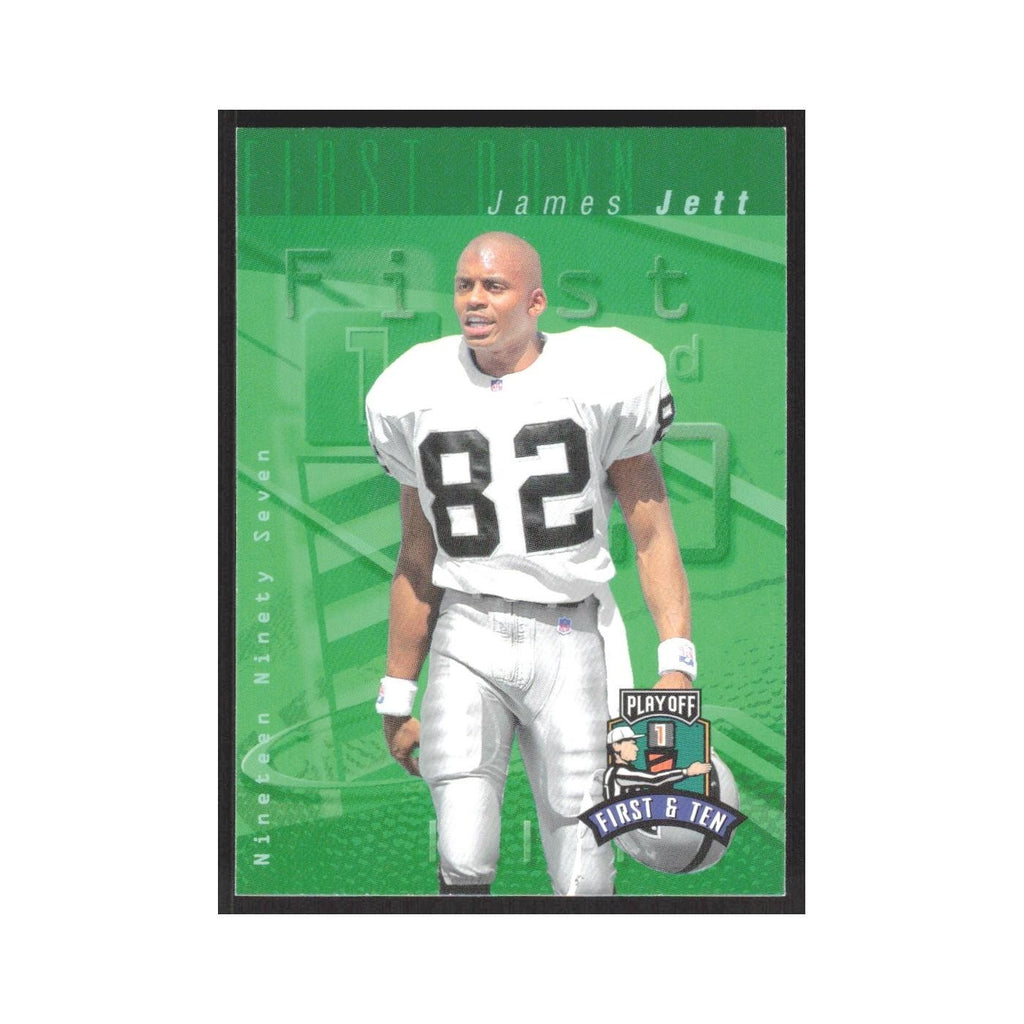 1997 Playoff First & Ten James Jett Raiders #82