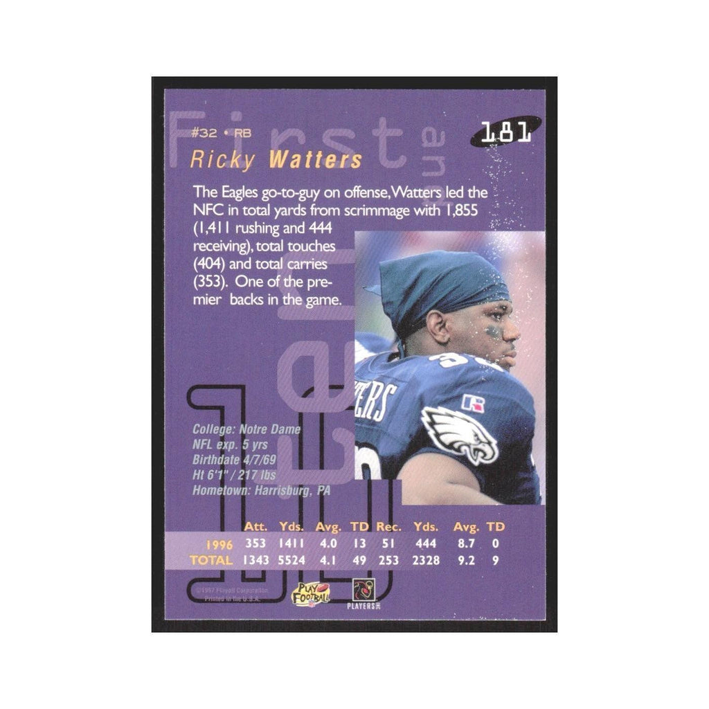 1997 Playoff First & Ten Ricky Watters Eagles #32