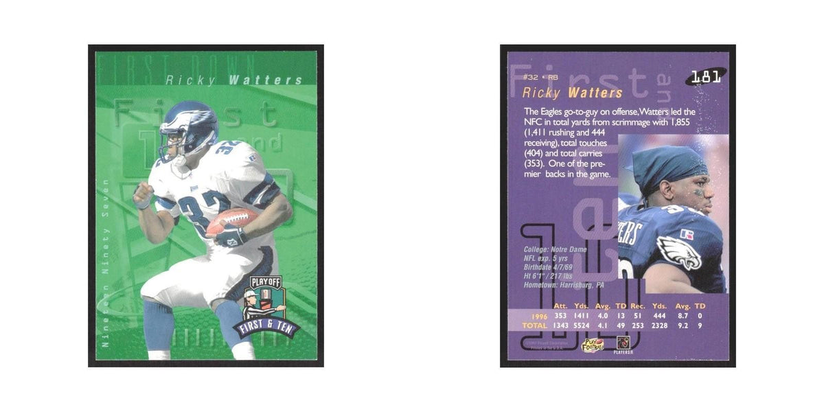 1997 Playoff First & Ten Ricky Watters Eagles #32