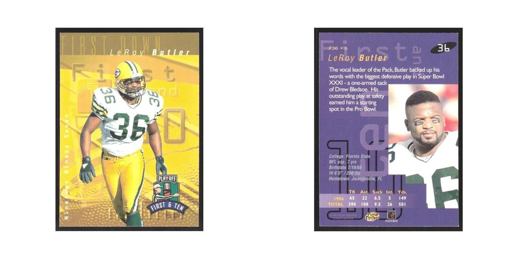 1997 Playoff First & Ten LeRoy Butler Packers #36