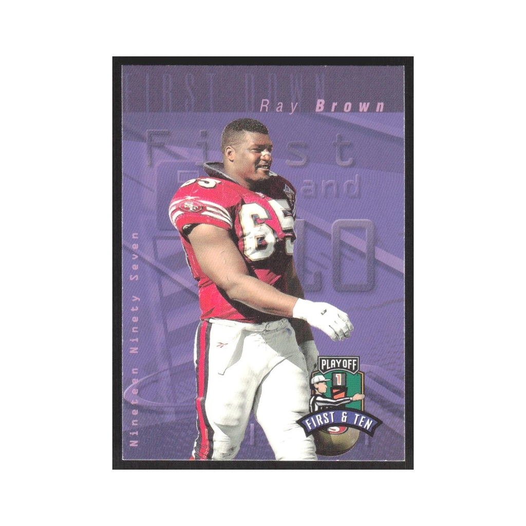 1997 Playoff First & Ten Ray Brown 49ers #248