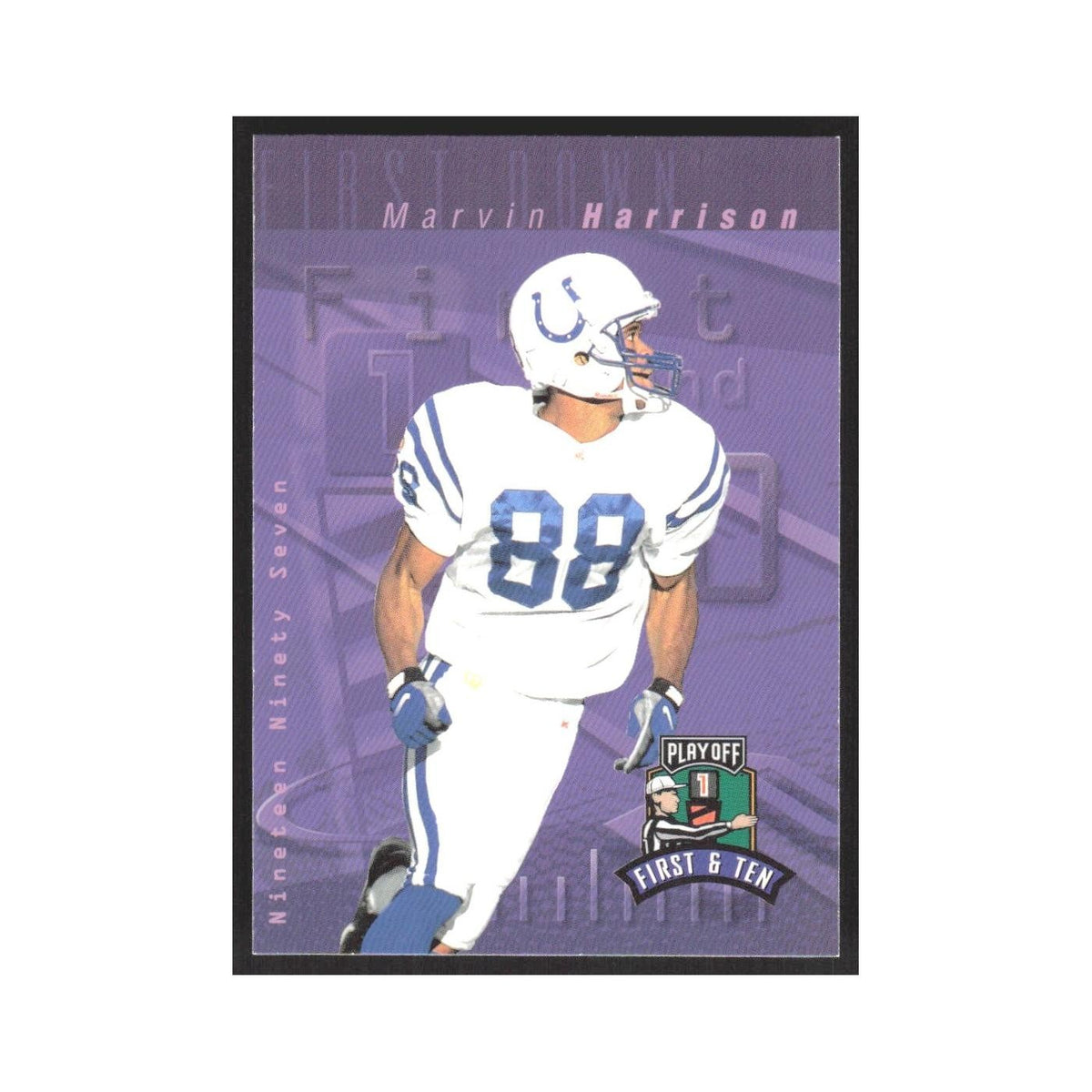 1997 Playoff First & Ten Marvin Harrison Colts #185