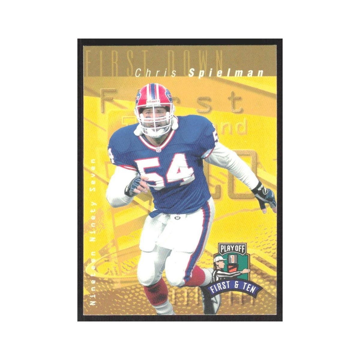 1997 Playoff First & Ten Chris Spielman Bills #54
