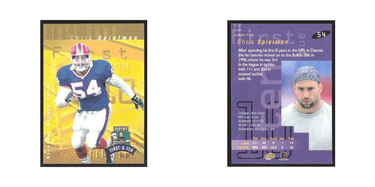1997 Playoff First & Ten Chris Spielman Bills #54