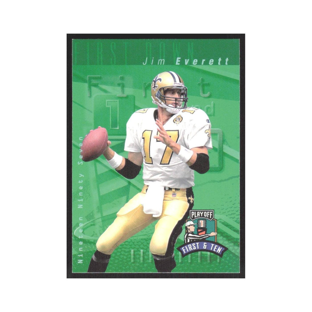 1997 Playoff First & Ten Jim Everett Saints #97