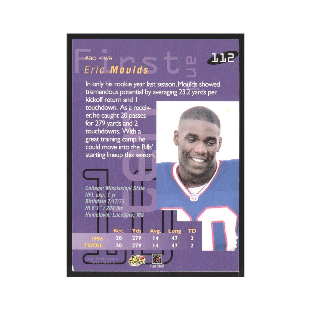 1997 Playoff First & Ten Eric Moulds Bills #112