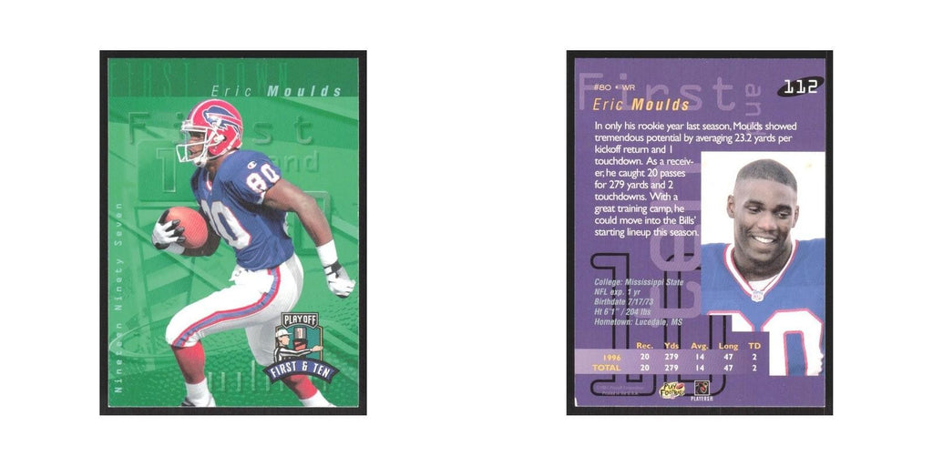 1997 Playoff First & Ten Eric Moulds Bills #112