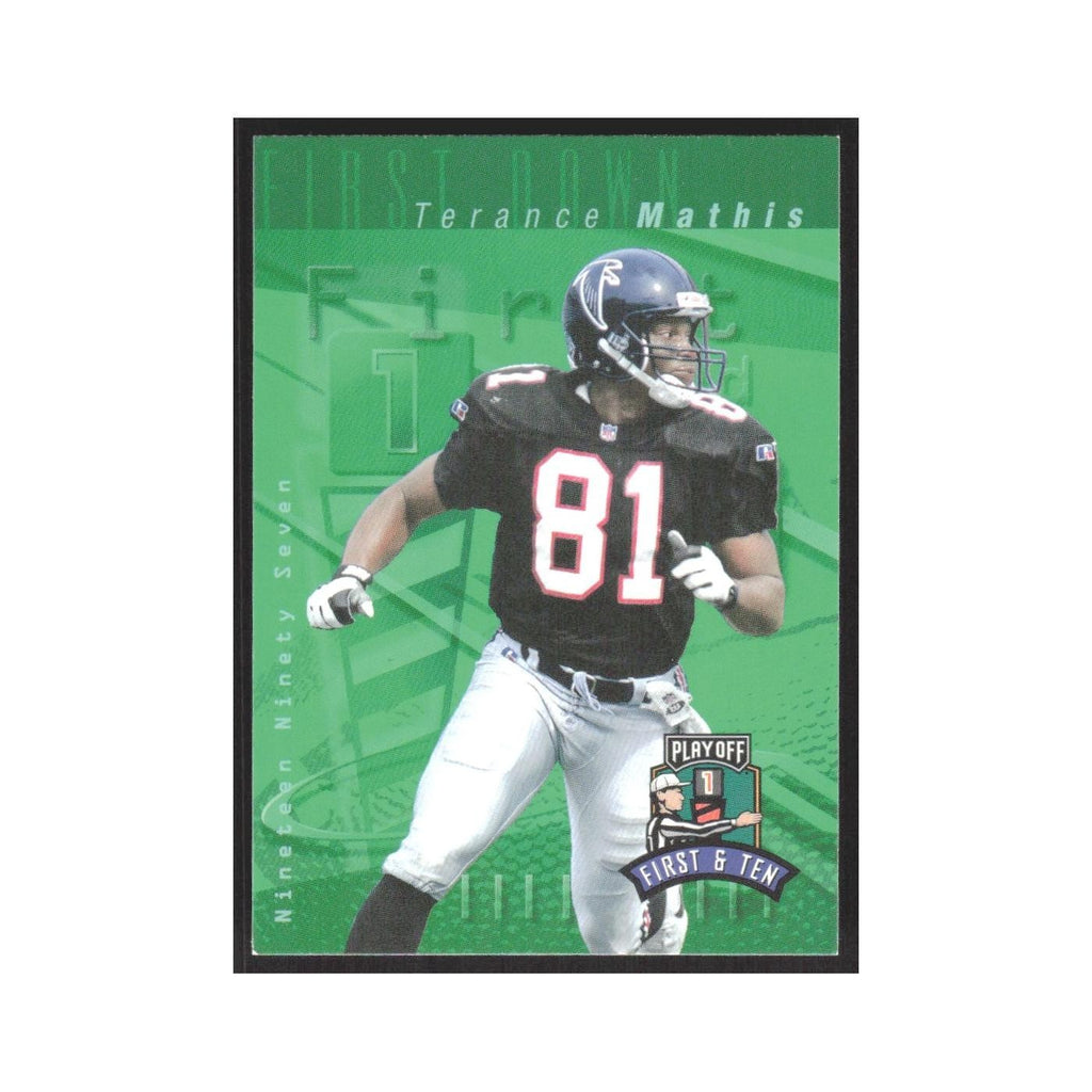 1997 Playoff First & Ten Terance Mathis Falcons #76
