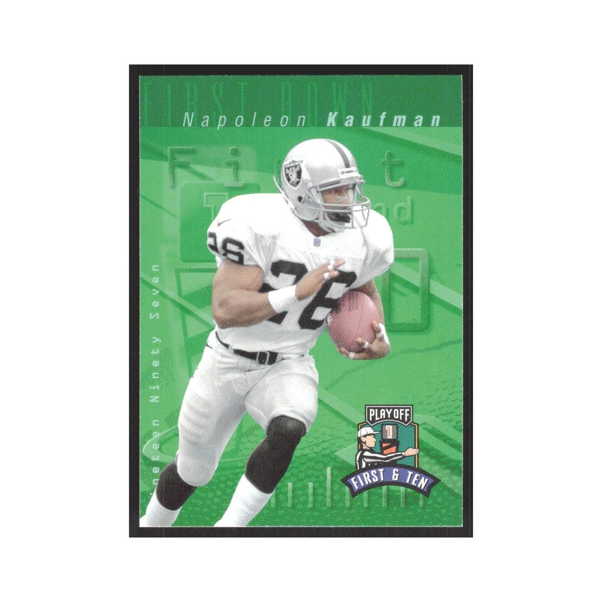 1997 Playoff First & Ten Napoleon Kaufman Raiders #106