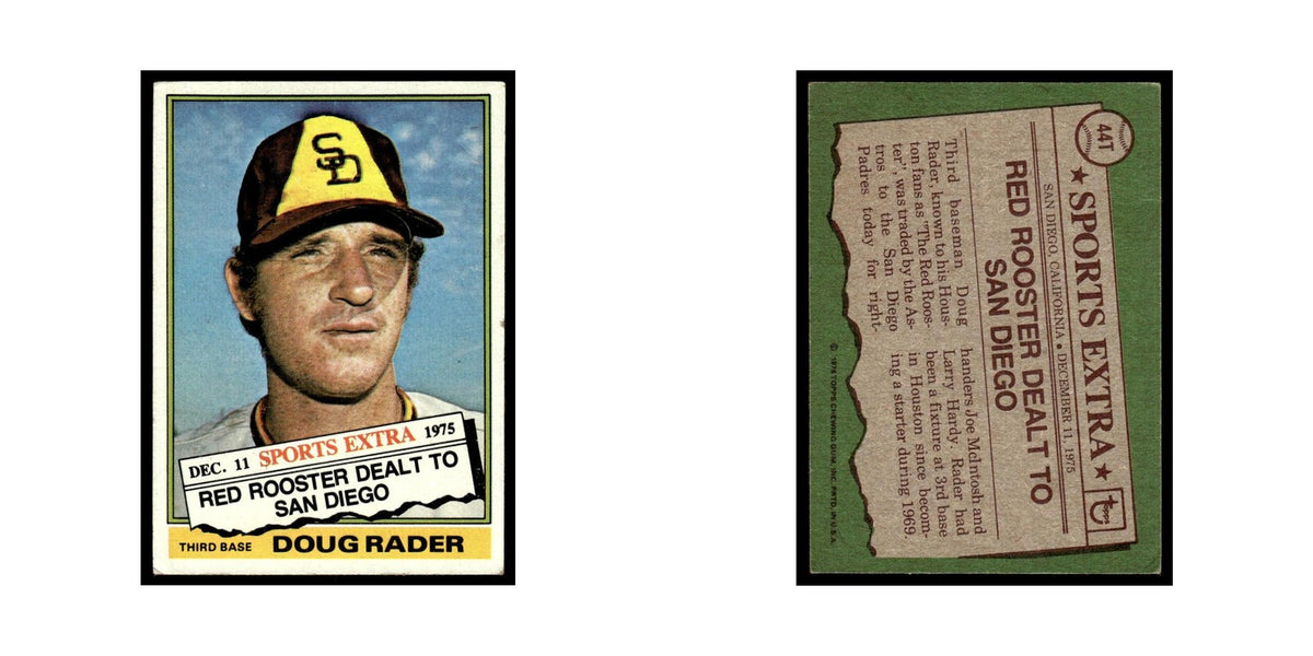 Doug Rader 1976 Topps Traded #44T San Diego Padres Baseball Card EX