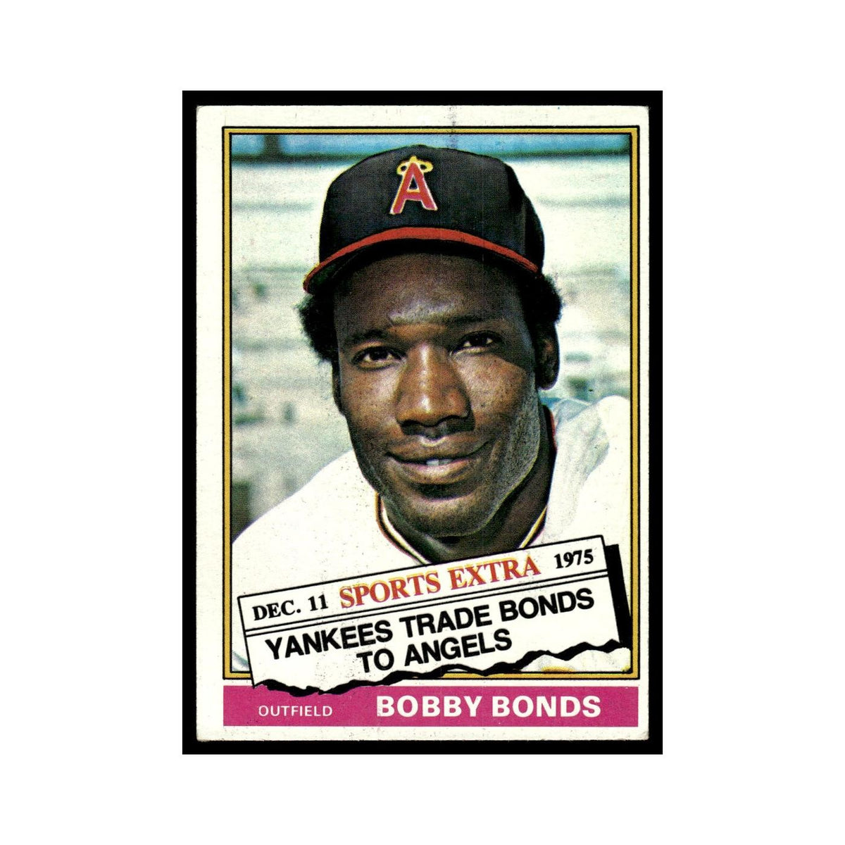 Bobby Bonds 1976 Topps Traded #380T California Angels Baseball Card EX