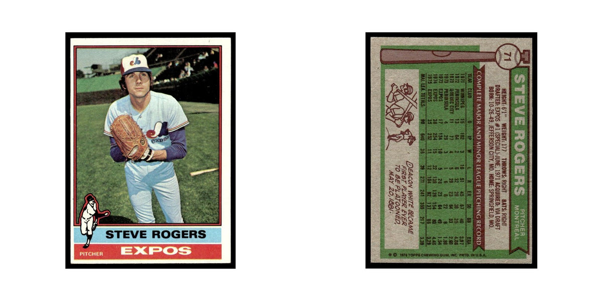 Steve Rogers 1976 Topps #71 Montreal Expos Baseball Card EX