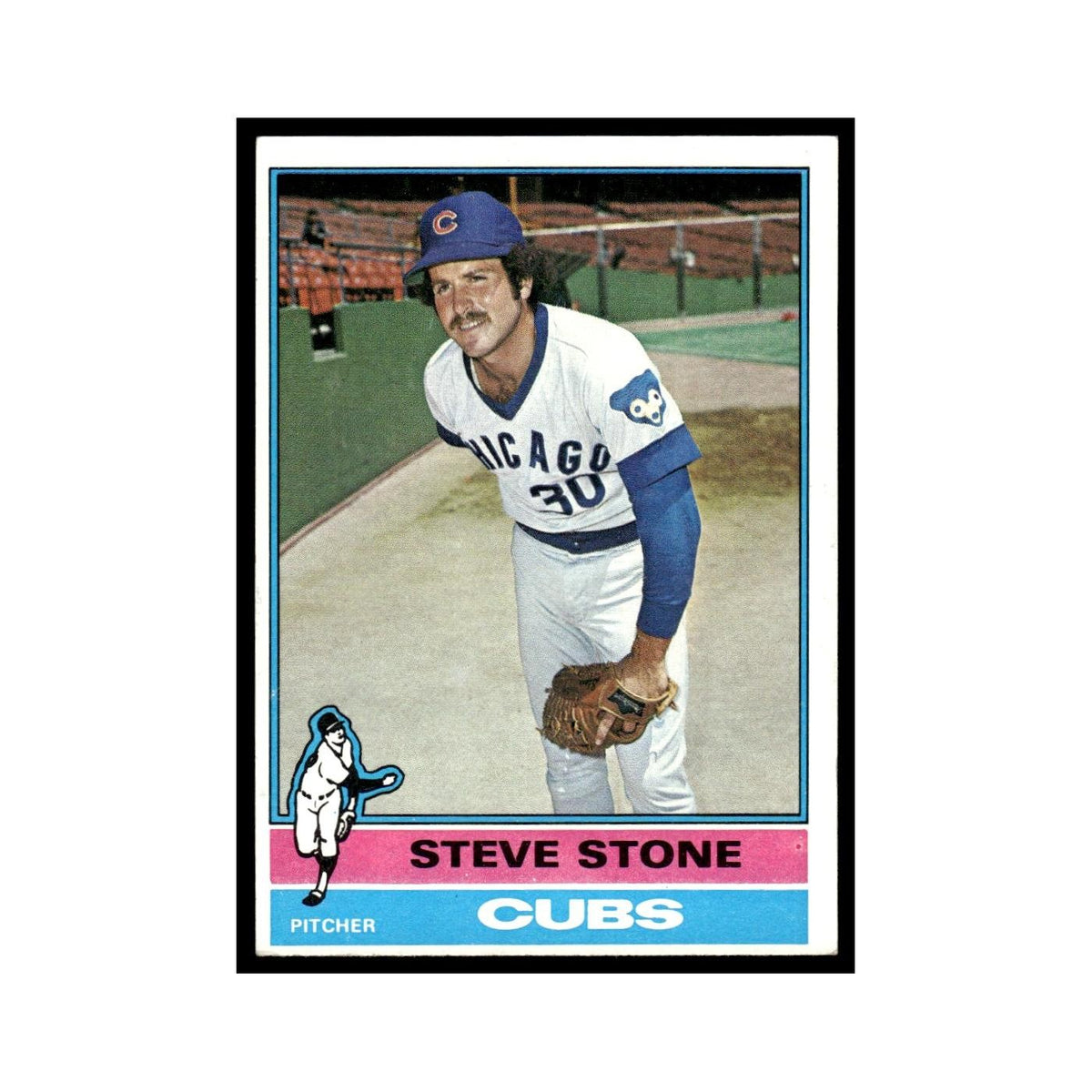 Steve Stone 1976 Topps #378 Chicago Cubs Baseball Card EX