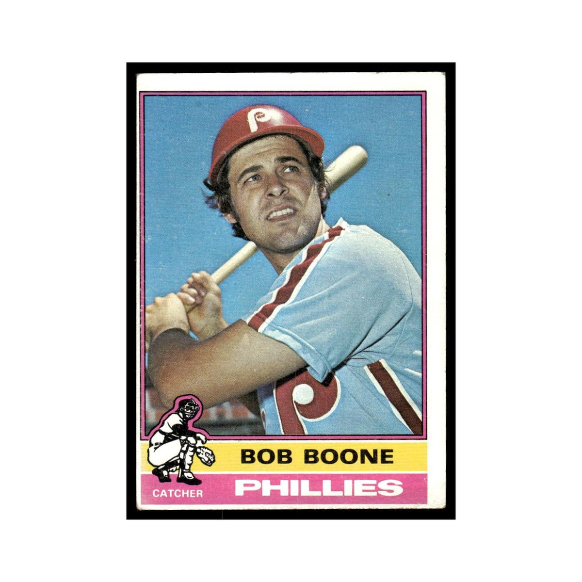 Bob Boone 1976 Topps #318 Philadelphia Phillies Baseball Card EX