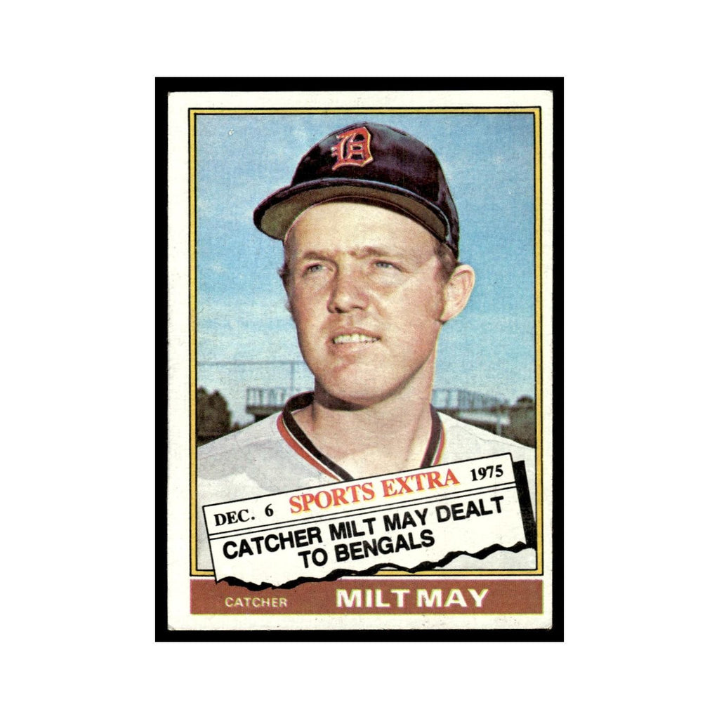 Milt May 1976 Topps Traded #532T Detroit Tigers Baseball Card EX