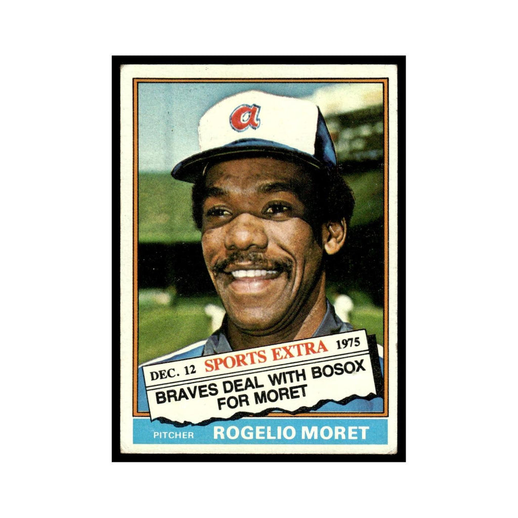 Rogelio Moret 1976 Topps Traded #632T Atlanta Braves Baseball Card EX