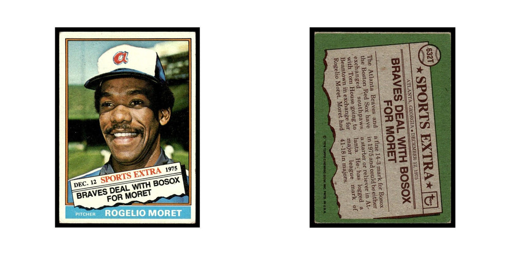 Rogelio Moret 1976 Topps Traded #632T Atlanta Braves Baseball Card EX
