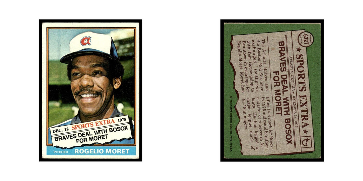 Rogelio Moret 1976 Topps Traded #632T Atlanta Braves Baseball Card EX