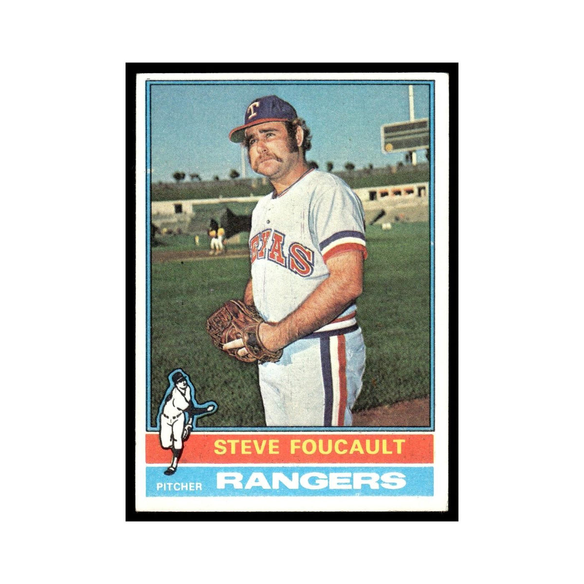 Steve Foucault 1976 Topps #303 Texas Rangers Baseball Card EX