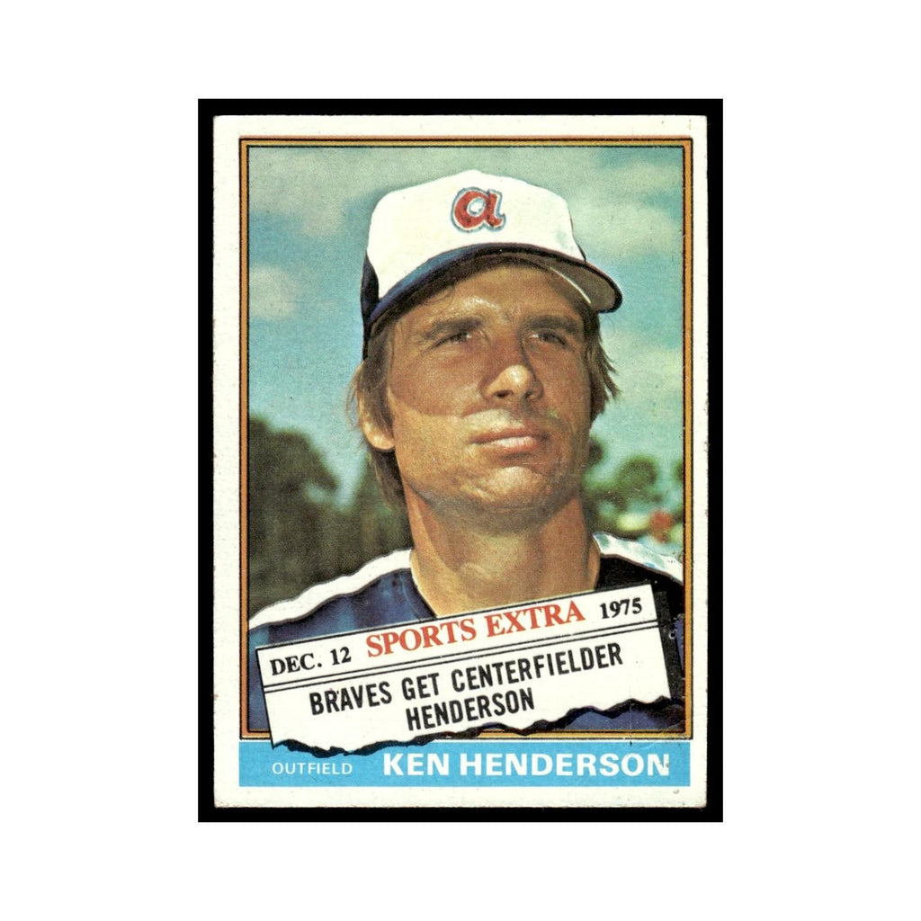 Ken Henderson 1976 Topps Traded #464T Atlanta Braves Baseball Card EX